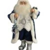 32" Blue & Silver Santa Claus