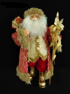 2 FT Red & Gold Santa Claus