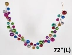 6 FT X 7" Shiny Multicolor Ball Garland