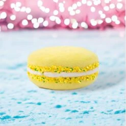 4" Yellow Macaron Set Of 4