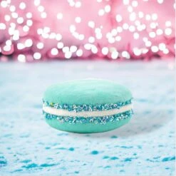 2" Pastel Blue Macaron Set Of 6