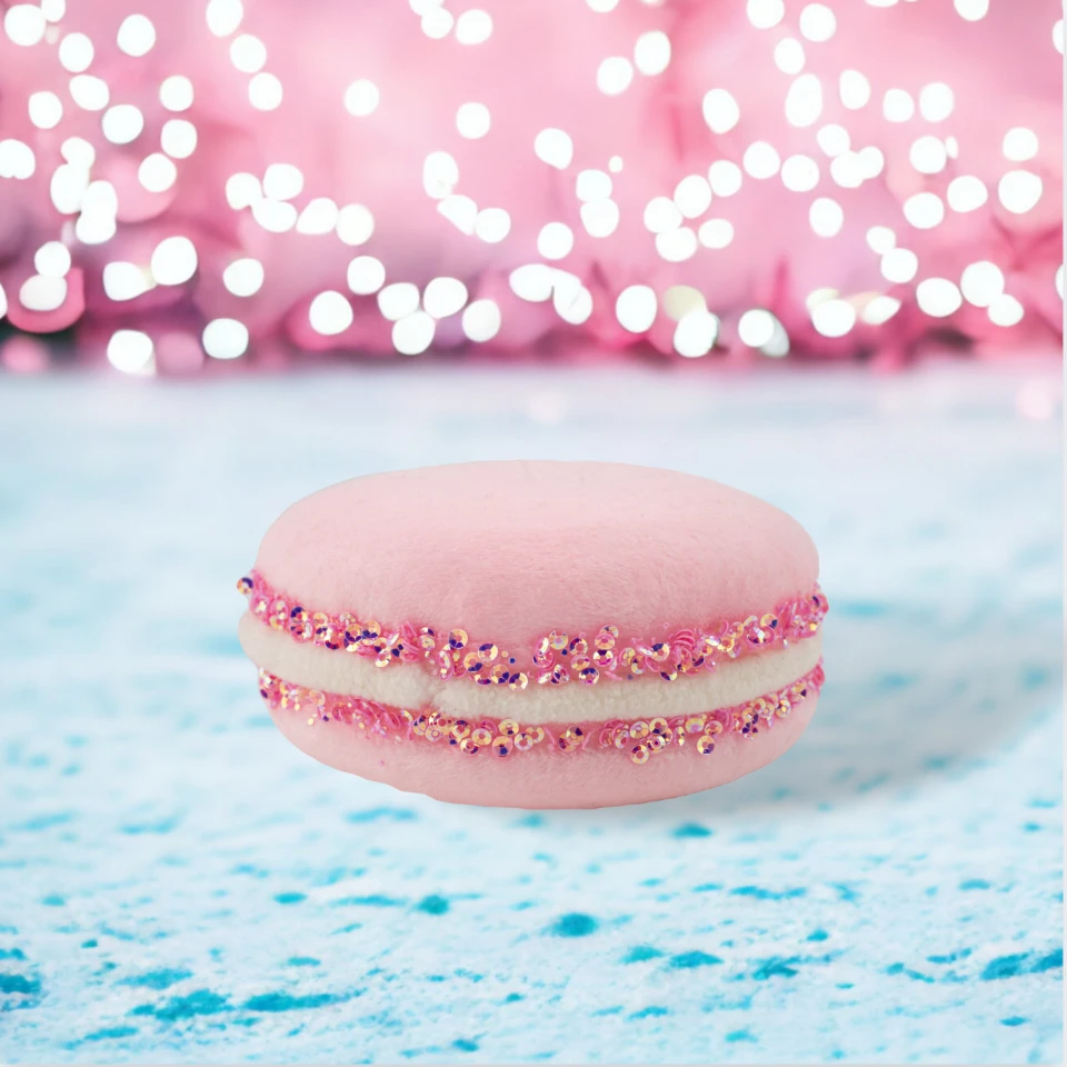2" Pastel Pink Macaron Set Of 6