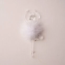 6" Feathered Ballerina Ornament Set Of 6