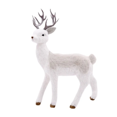 20" Grey Elegant Standing Deer