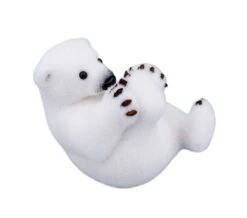 7" Polar Bear Playing With Foot