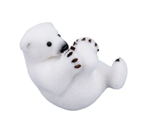 7" Polar Bear Playing With Foot