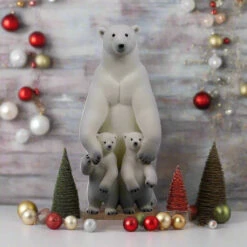 3 FT Momma Bear With Cubs