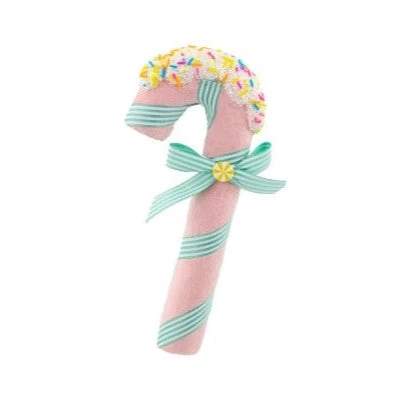 30" Pastel Pink Sprinkled Candy Cane