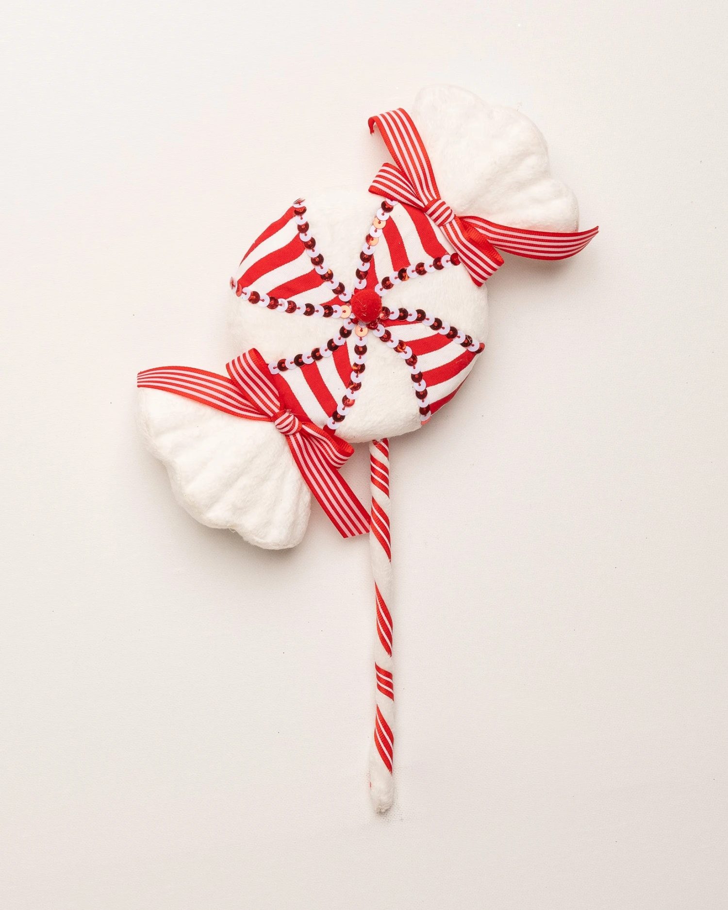 16" Peppermint Stripes Candy Pick Set Of 6