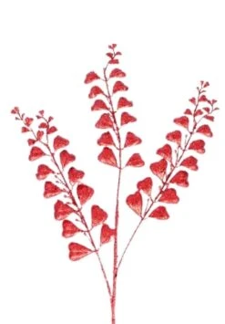 32" Red Leaf Branch Set Of 6