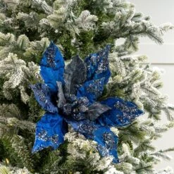 20" Poinsettia Stem Set Of 2 14 20" Poinsettia Stem Set Of 2 -The Christmas Palace 0671409667 1