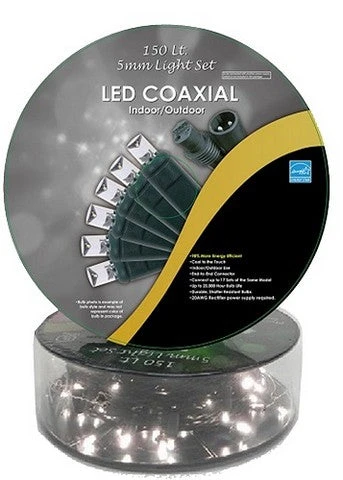 50 FT 150 LED 5MM Concave Coaxial Light Set 4 50 FT 150 LED 5MM Concave Coaxial Light Set - Image 2