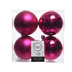 4" Shatterproof Shiny & Matte Ball Set Of 24 -The Christmas Palace 0671490314