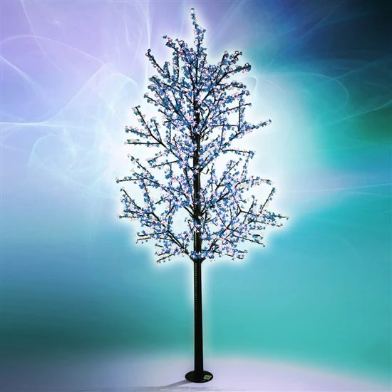 13 FT Dynamic LED Pure White & Blue Cherry Blossom Tree 3 13 FT Dynamic LED Pure White & Blue Cherry Blossom Tree