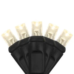 24 FT 70 Warm White LED Coaxial Light With Black Wire