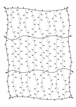 Warm White LED Trunk Light Gray Net