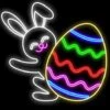 3 FT X 3 FT Multicolor LED Bunny