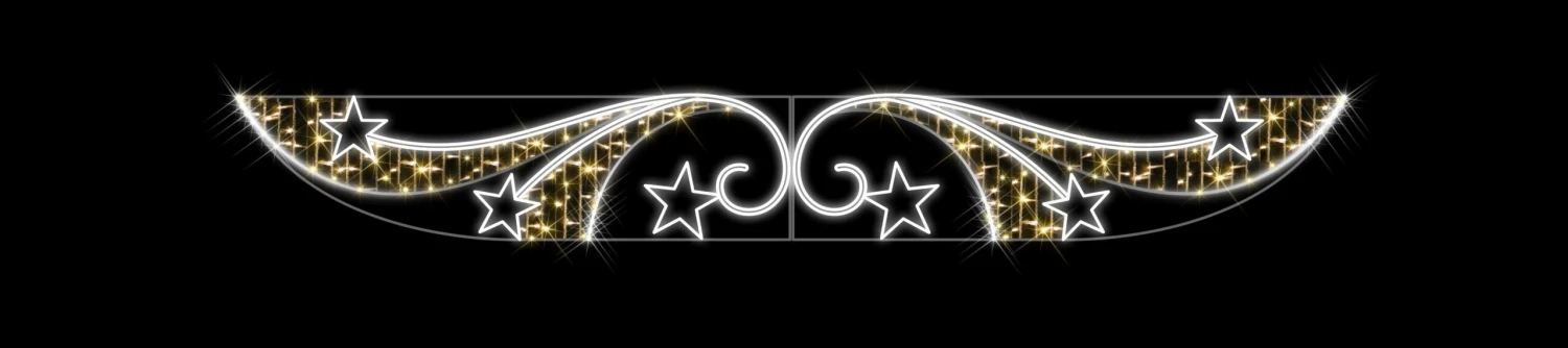 13 FT X 2 FT LED Star Street Banner 3 13 FT X 2 FT LED Star Street Banner