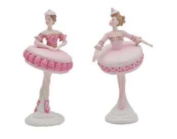 5" Pink Macaron Assorted Ballerina Set Of 2 - Image 2