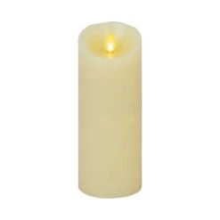 8.75" Ivory Flameless Candle Pillar