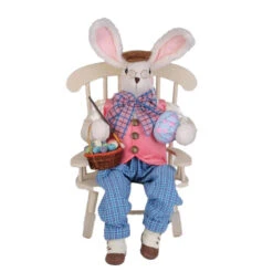 Karen Didion 22" Artist Bunny With Chair