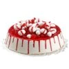 8" Red & White Christmas Cake