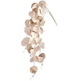 30" Champagne Metallic Eucalyptus Hanging Bush Set Of 2