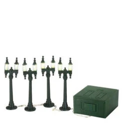 Village Accessory Double Street Lamp Pack Of 4 Lamps