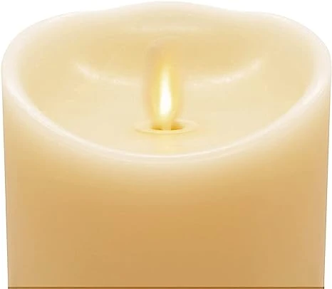 5" Ivory Flameless Candle Pillar - Image 3