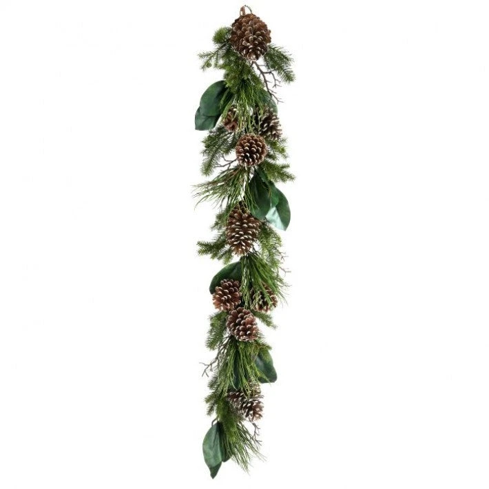 5 FT Pine & Magnolia Leaf Garland 3 5 FT Pine & Magnolia Leaf Garland