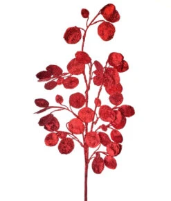 30" Glitter Leaf Spray Set Of 12 -The Christmas Palace 4390302566