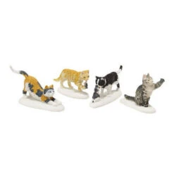Village Accessory Stray Cat Strut Pack Of 4