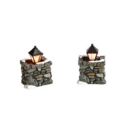 Village Accessory Limestone Lamps Pack Of 2