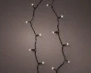 12 FT 48 LED Warm White Light Black Wire 8 Function Twinkle Battery Operated