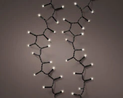 16 FT 192 LED Warm White Black Wire 8 Function Twinkle Battery Operated