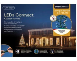 16 FT Cluster Extension Set Multicolor With 1 String Of 500 LED Lights -The Christmas Palace 8718533974058WEB