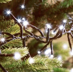 112 FT Compact 1500 LED Cool White Brown Wire 8 Function Twinkle