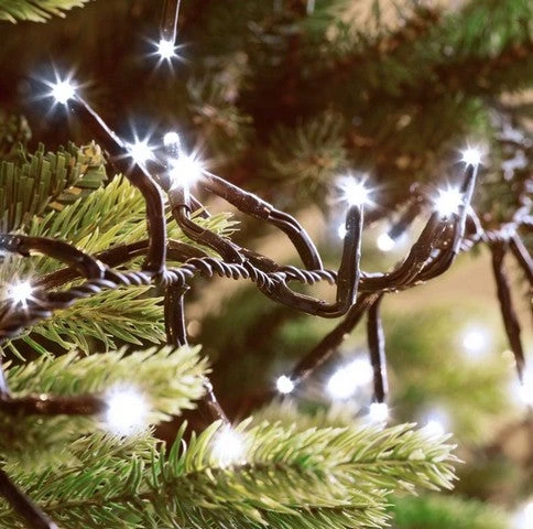 112 FT Compact 1500 LED Cool White Brown Wire 8 Function Twinkle 3 112 FT Compact 1500 LED Cool White Brown Wire 8 Function Twinkle