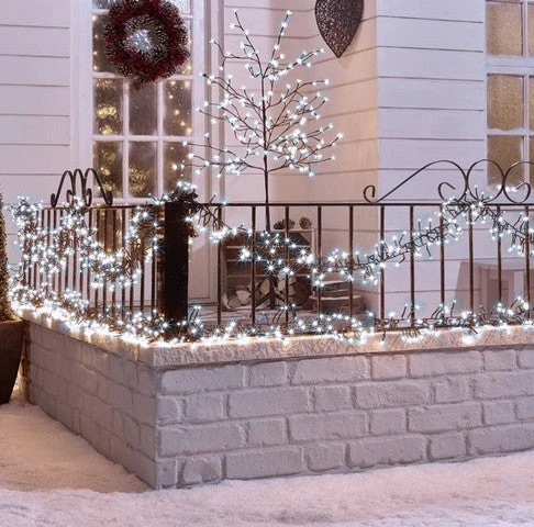 112 FT Compact 1500 LED Cool White Brown Wire 8 Function Twinkle 4 112 FT Compact 1500 LED Cool White Brown Wire 8 Function Twinkle - Image 2