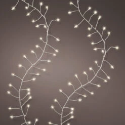 39 FT Compact 960 Micro LED Warm White Silver Wire 8 Function Twinkle