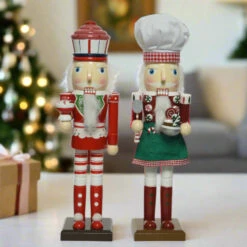 10" Baking Firwood Nutcracker Assorted Set Of 2