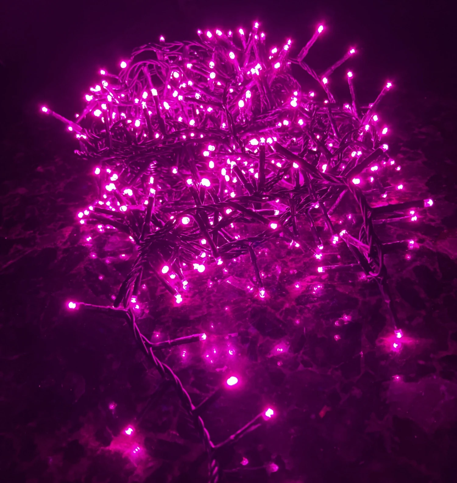 36 FT Compact Extension Set Pink With 1 String Of 500 LED Lights