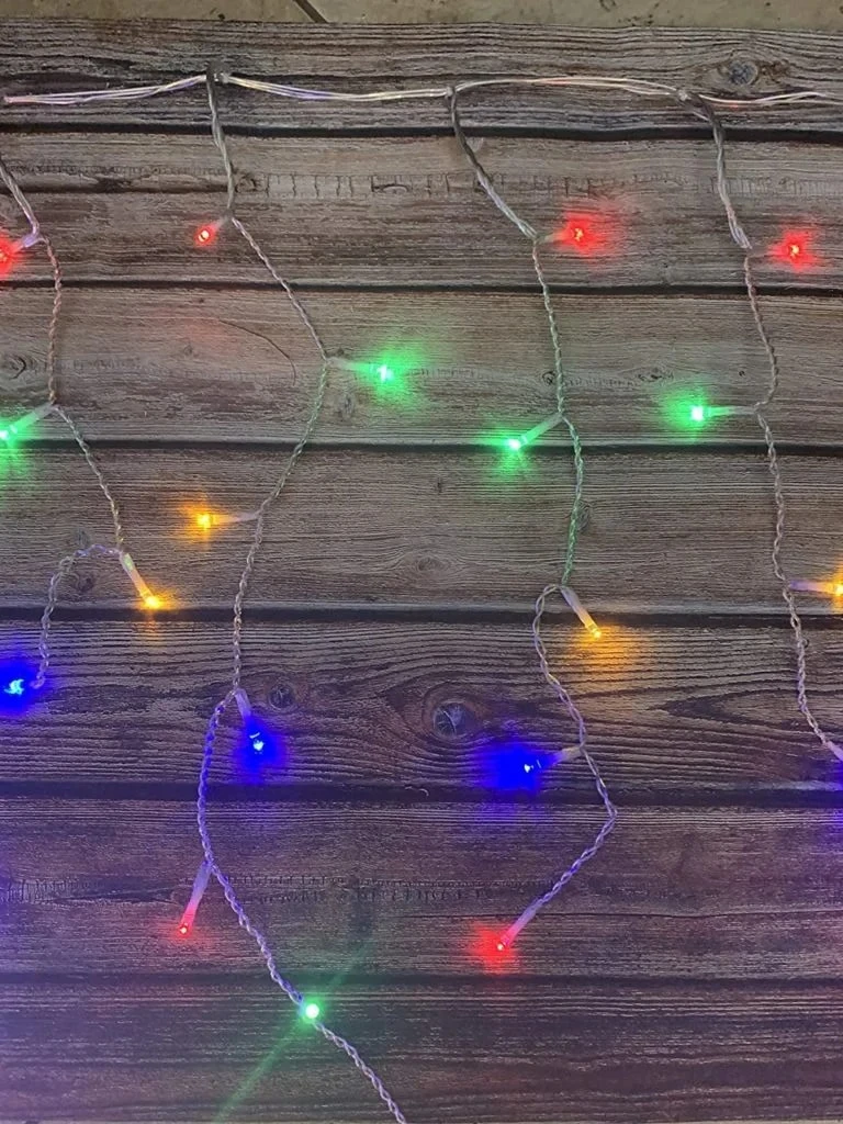 24 FT Extension Set Multicolor Icicle 1 String Of 250 LED Lights - Image 3