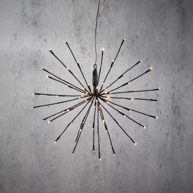 160 LED Warm White Polestar Black Corded