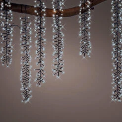 39 FT Cascade Starter Set Cool White With 6 Strings 480 LED Lights Transformer 9 39 FT Cascade Starter Set Cool White With 6 Strings 480 LED Lights Transformer -The Christmas Palace 8720194973196