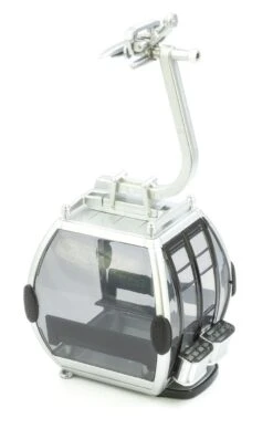 3" Silver & Black Ski Lift Gondola 1:32 Scale